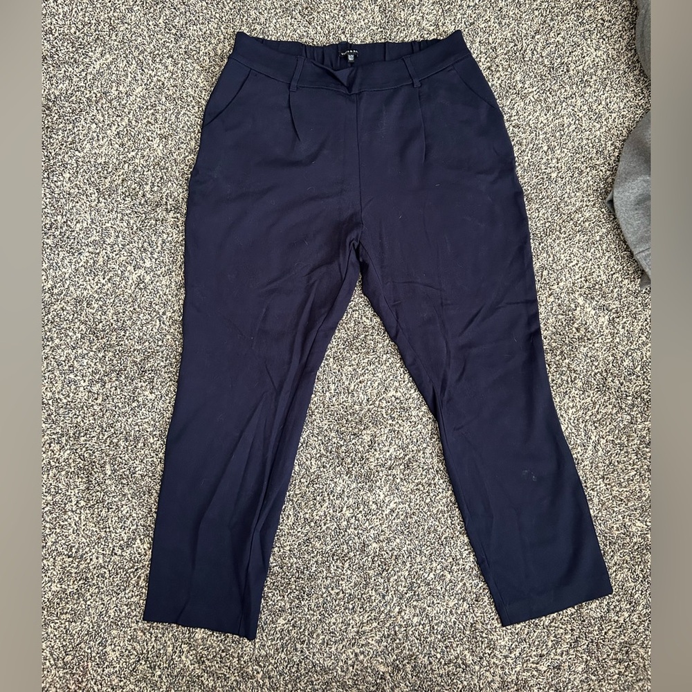 Navy Women’s Tailored Trousers - Classic Comfort